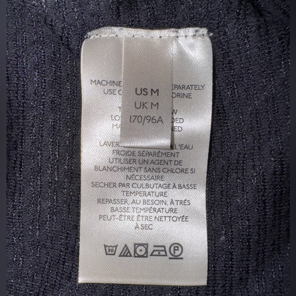 We the Free black bunny, cropped crewneck pullover with flowy sleeves. Size M - Picture 6 of 11